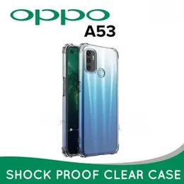 Luxury Shockproof Transparent Shockproof Bumper Case For OPPO A53 Crystal Transparent Premium Quality Shockproof Protective Phone Shell OPPO A53Â 