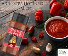 Holy Natural Ghost Pepper Powder 100 Gm | Also Called Bhut Jolokia Chilli Powder | Extremely Hot Chilli Powder, It is the worldâs hottest chilli Pow