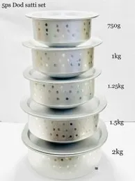 Aluminium Pot with Handle – 5 Pcs Set for Cooking Rice, Curry & Soup