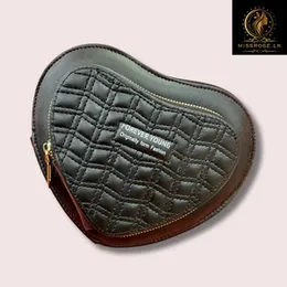 Fashion Love Heart Shaped Shoulder Crossbody Bag Women Purse Black Color