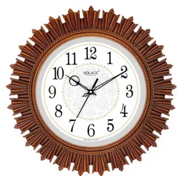 Solace Wall Clock IND-5744 Round Quartz Analog Large Numbers Plastic Battery Easy Read