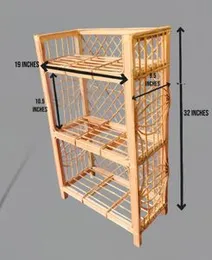 Shoe rack, Book shelf, File rack.