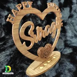 Celebrate special occasions with a personalized touch using the Customized Wooden Gift. This beautifully crafted wooden piece allows you to add your n