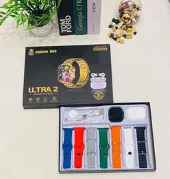 CROWN M60 7IN1 Strap Smart Watch â Multi-Function Fitness Tracker with Customizable Straps