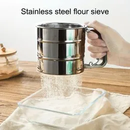 stainless steel manual flour sifter