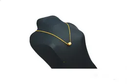 22kt Plated 2mm Bismarck Chain With New Barrel Design Pendant For Women.