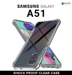 Luxury Shockproof Transparent ThickBallon Bumper Case For Samsung Galaxy A51 Crystal Transparent Premium Quality Shockproof Protective Phone ShellSams