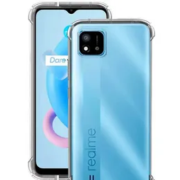 REALME C11 2021/C20 Transparent back cover with Edge protection and Camara gaurd