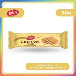Tiffany Vanilla Flavoured Cream Biscuit 80g
