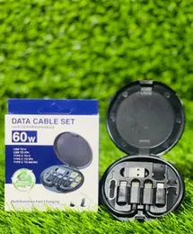 Multi Function 60W Fast Charging Data Cable Set Box.
