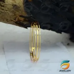 Gold Plated Guarantee Link Two Line Bangle for Women With Stone Fashion Jewelry Gift.