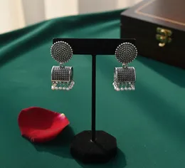 Black silver jimikki earing Indian Jewelry Traditional earings Chandbali Jhumka Jhumki Dangle Earrings for Women, Perfect Gifts for Her