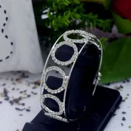 Gold , silver, black color New Round Type Free Size Bangle Bracelet With Fixed White Stone For Women Gift ( Fit For Any Hand )