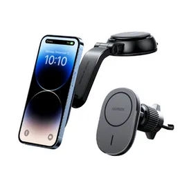 UGREEN Magnetic Car Holder With Wireless Charger A/C and Dashboard â CD345 - 15120