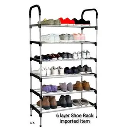 6 layer Stainless steel Shoe Rack ImportedÂ Item