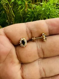 ESH beautiful, cute Diana earring red, white, blue, white, green, pink, purple color with stone stud earring for women and girl