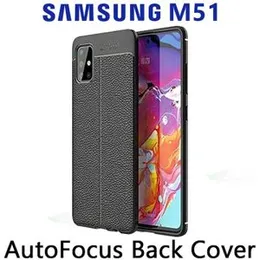 Samsung M51 Luxury Leather texture Auto Focus Back cover for Samsung M51