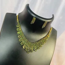 Silver, Gold, Red, Maroon, Green, Blue color beautiful necklace set with full white color fixed stone for women and girl.