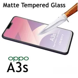A3s Stylish Full Cover Matte Texture MTB tempered Glass Protector Frosted Glass for OPPO A3s
