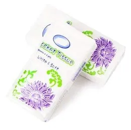 10 pack Mini Portable Handkerchief Pulp Paper Pocket Tissue .