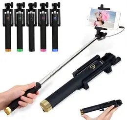 78cm Wired Selfie Stick with 3.5mm AUX â Compact Pocket Monopod for iPhone & Android â No Charging Needed