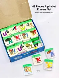 48PCS Alphabet Erasers Set for Kids - ABC Learning