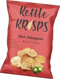 Kettle Krisps Potato Chips, Hot Jalapeno & Red Chillies, 30 gm (FROM DUBAI)SAM