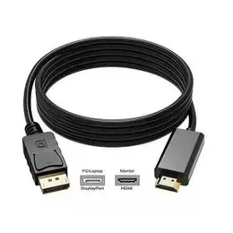 Display Port to HDMI Cable DP Male to HDMI Male (DP TO HDMI) 1.5 Meter