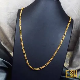 Gold Plated 24-Inch Long 3MM Lara Chain for Gents – High Quality 60CM Necklace