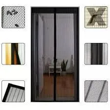 Magnetic Door Curtain |Insect Screen with Auto-Close, Easy Pass-Through, Bug & Fly Protection, 90Ã81 cm, Grey