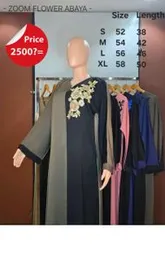 gray and black abaya