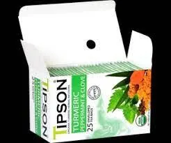 Tipson Organic Turmeric Peppermint & Clove Net Wt. 37.5g ( 25 Bags )   tea powder   original