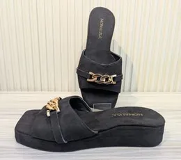 Starry Chic Wedge Slippers