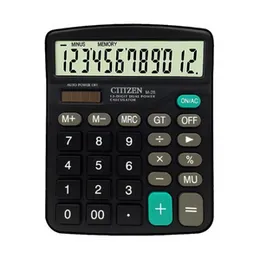 Citizen M-28 Desktop Calculator 12 Digit Solar Battery GT MU Memory Percentage Big Keys Office Retail Business Budgeting