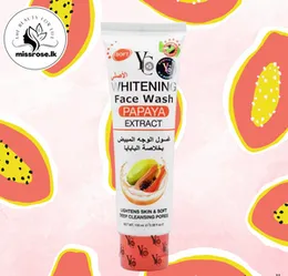 YC Whitening Papaya Extract Face Wash Lightens Skin & Deep Cleansing 100ml