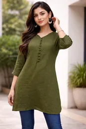 Polka dot long top BG143O