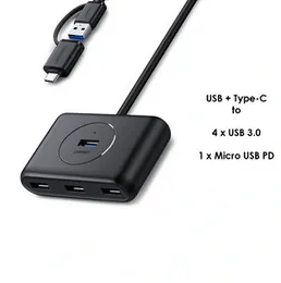 UGREEN USB 3.0 Hub with USB-C Port 1 Meter - 40850