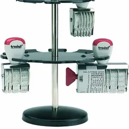 Rubber Stamp Rack Steel 2 Layers 10 Holes Stamp Holder