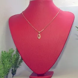Gold plated Elegant 1mm Box chain with new design oval stone pendant.