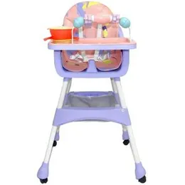 Baby Feeding High Chair | 4 In 1 | Multifunctional | Foldable | Premium Kids Tables And Chairs | Feeding Dining Chair | With Adjustable, Removable Tra