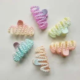 Spiral Matte Look Hair Claw Clips