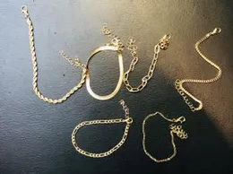 Minimalist Gold Chain Bracelet Set