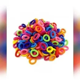 50 Pcs Girls Multi Color Small Hair Tie Band Hair Accessories Elastic Hair Bands Ponytail Holder Small Wool Bands
