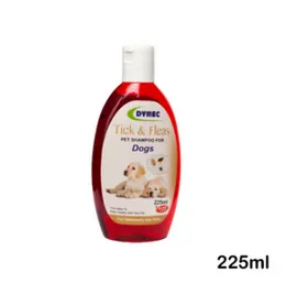 Dymec Tick & Fleas Shampoo for Dogs â 225ml + Free 15ml Herbal Protection Against Ticks, Fleas & Skin Irritations
