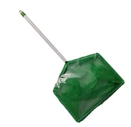 Aquarium Fish Tank Pond Fish Net Soft Nylon, Allows Safe Transfer of Delicate Fish and Skimming Small Debris from The Water Large Hand Net