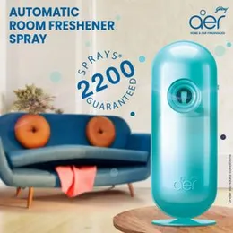 Godrej aer Matic Kit (Machine + 1 Refill) - Automatic Room Fresheners with Flexi Control Spray | Cool Surf Blue | 2200 Sprays Guaranteed | Lasts up to