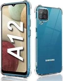 Samsung Galaxy A12 / M12 Shockproof Silicone Phone Case Transparent Protection Back Cover