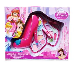 Diverse Disney Princess Children's Make Up Set - High Heel Shaped Cosmetic Toys for Kids
