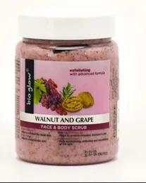 Bio glow walnut and grape face and body scrub 500g