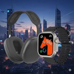 P9 Ultra 2 Headphone & Smartwatch Combo with 7 Straps